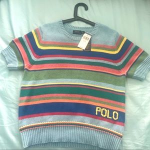Polo Ralph Lauren knit colorful stripe sweater shirt